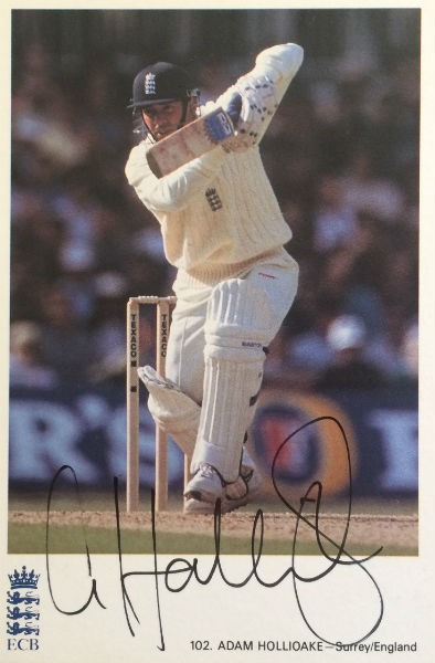 Adam Hollioake Signed Postcard