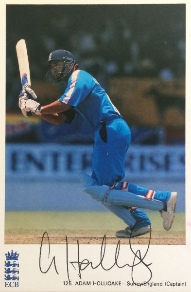 Adam Hollioake Signed Postcard