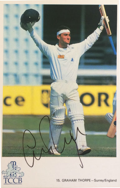 Graham Thorpe Signed Postcard