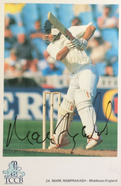 Mark Ramprakash Signed Postcard