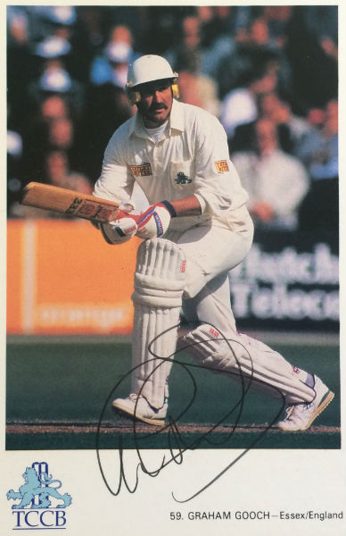 Graham Gooch Signed Postcard