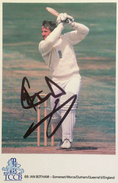 Ian Botham Signed Postcard