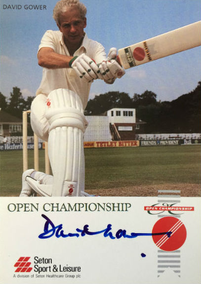 David Gower Signed Postcard