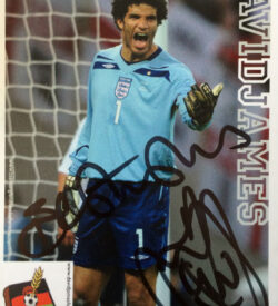 David James Signed Postcard