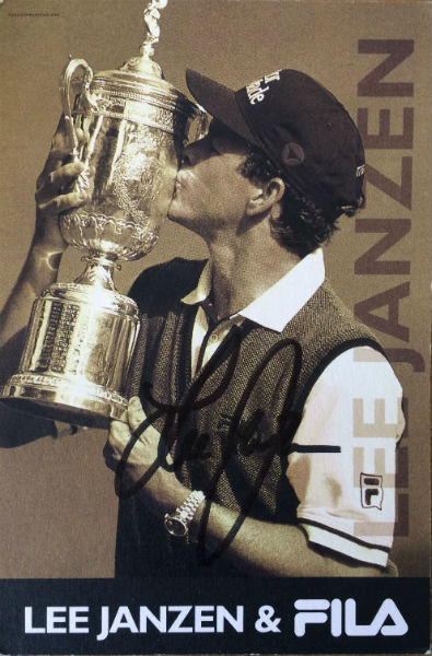 Lee Janzen Signed Postcard