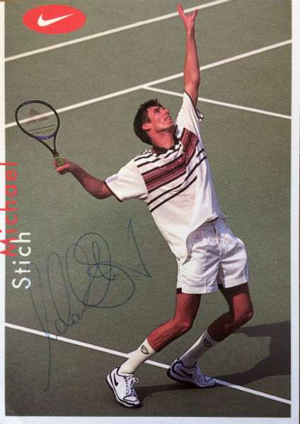 Michael Stich Signed Postcard