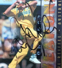 Paul Reiffel Signed Trading Card