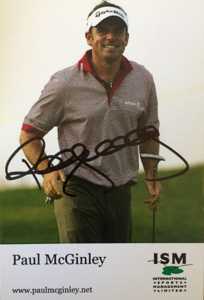 Paul McGinley Signed Postcard