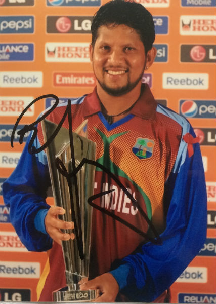 Ramnaresh Sarwan Signed Photo